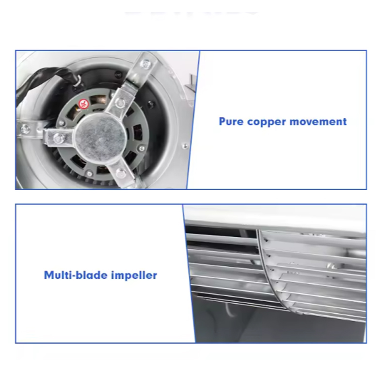 Ventilatori centrifughi di piccole dimensioni con motore a rotore esterno CA da 230 V e 160 mm di diametro